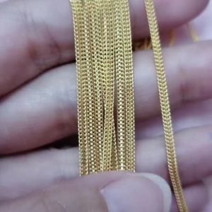 JIN JING RANTAI LEHER DOUBLE MESIN (PADU) EMAS 916 TULEN 5.50g/6.71g up