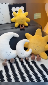 Gấu Bông Mặt Trời – Mặt Trăng (Jellycat Style) - Gối Bông Decor Phòng Khách Sofa Giường Ngủ Mới Nhất 2026