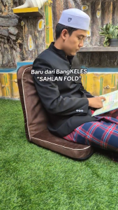 Sahlan Kursi Lesehan Ngaji Lipat BangKELES / Sandaran Nyaman / Kain Sofa Premium / Ukuran Medium