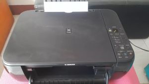 ปริ้นเตอร์ Canon MP287 มือสอง พร้อมตลับหมึกสีดำ พร้อมใช้งาน ถ่ายเอกสารได้ สแกนได้ ไม่มีแท้งค์