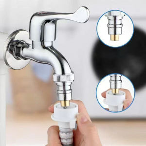 Washing Machine Faucet Adapter Nozzle Full-automatic Anti -Falling Water Stop Valve 1/2" Adapter tap Accessories