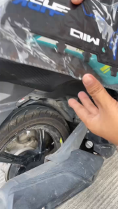 HBK Fender mio i 125 mud guard Retainer Rubber Protector Dynamo mud flap Under GREY Rubber rear mudguard