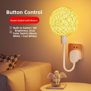 Smart Voice Control Nightstand Lamp Bedroom Sleep Atmosphere Lamp High-End Sensation Sound Control Intelligent Voice Induction Lamp