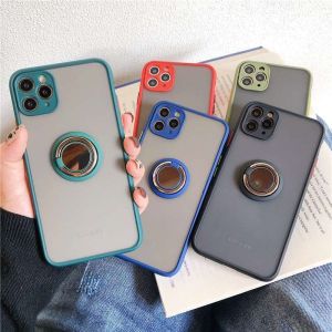 Matte Case with Ring Bracket for Samsung A50 A30S A50S A52 4G/5G A52S A53 A70 A70S A71 A72 4G 5G A73 5G A81 NOTE 10 LITE NOTE 10 S20 S20 PLUS S20 ULTRA S21 S21 PLUS S21 FE S22 S22 PLUS S22 ULTRA M52 5G