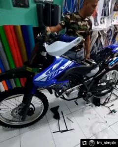 Knalpot Racing Dobel Muffler CRF 150 L KLX 150 WR155 Triton Exhaust Original Garansi Seumur Hidup