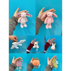 2026 New JC British Bunny Pendant Lavender Floral Puppy and Pig Keychain Bag Charm