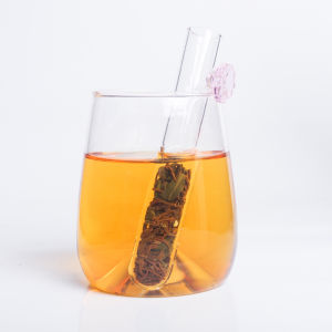 Creative Glass Tea Strainer Convenient High Temperature Resistant Tea Brewing Device Simple Tea Leaf Filter