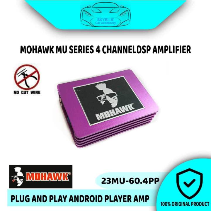 MOHAWK Car Audio MU-SERIES 4 Channel Amplifier PLUG N PLAY Android ...