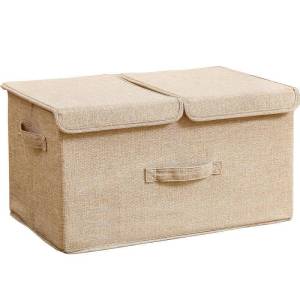 Water-washable Foldable Dual Compartment Storage Box