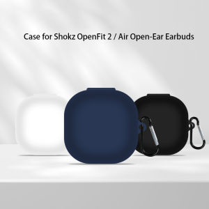 เคสซิลิโคนสำหรับ Shokz OpenFit 2 /Air หูฟัง True Wireless แบบเปิดหูฝาครอบนุ่มบางกันกระแทกอุปกรณ์ป้องกันร่างกายเต็มรูปแบบสำหรับหูฟัง OpenFit2/เปิด