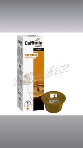 Caffitaly Ecafe Prezioso Capsule Coffee – 100% Original Italian Espresso Nutty & Full-Bodied Compatible with Caffitaly Machines Freshly Sealed Capsules