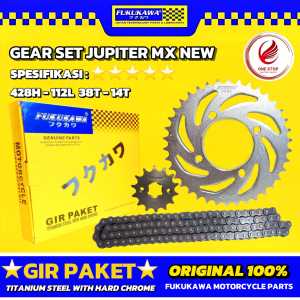 Gear Set girset JUPITER MX NEW 135  2010 - 2014  Gir Paket Original Ori Asli FUKUKAWA