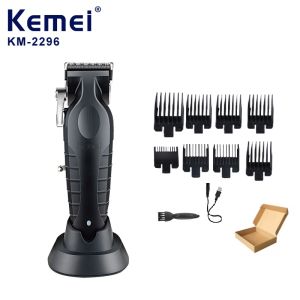 Kemei | Kemei Professional Hair Clippers for Men Cord/Cordless Hair Cutting Kits Hair Beard Trimmer T Blade Barber Clippers KM-2296