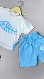 Setelan Baju Anak Laki-Laki BLUE FISH 1-4 Tahun