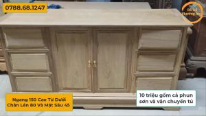 Tủ Kê tivi gỗ gụnội thất đồ kê.và làm kt 150x80x45 / Đồ Gỗ