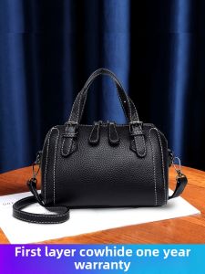 SIFULUN | Versatile 2026 New Soft Leather Boston Handbag
