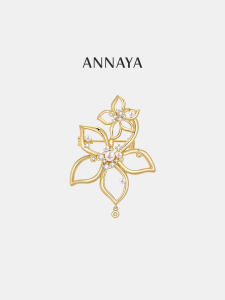 annaya | Pearl Magnolia Luxury Suit Brooch