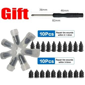 10-100PCS Car Vacuum Puncture Nails Rubbers Tapping Screws for Automotive Motorcycle Truck Bus and Agricultural Tyre Patching