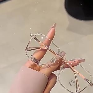 Terbaru Kacamata Lensa Minus Photocromic Kotak Fashion Korea Anti Blue Light anti radiasi Smartphone dan komputer