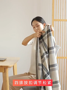 Shawl blanket dual-use nap blanket leg covering blanket office cloak thick sofa blanket nap blanket multifunctional
