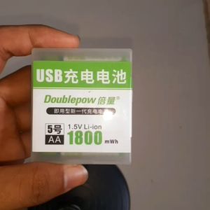 P23 SEPASANG ORI BATERAI ISI ULANG USB 1.5 V 1800 MAH LITHIUM AA A2 VOLT NI MH CAS CASAN BATERE DUAL
