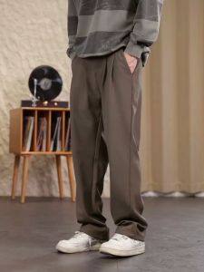 กางเกงสูทผู้ชาย 85-120kg กางเกงคนอ้วน ใส่สบาย ผ้านิ่มนุ่ม เบา เอวสม็อค ไม่ต้องรีด ผ้าดีคัตติ่งเนียบ