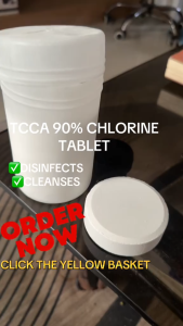 chlorine for swimming pool Tablets TCCA 90% for Swimming Pool Cleaning 1kg COD 200g*5 tablets