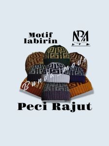 BundaMode Peci Rajut Kupluk Kopiah Songkok Dewasa