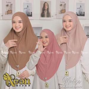 KEAN MELISA L Hijab Nonpad Khimar Instan Simple Tanpa Pad Daily Hijab By Kean Hijab