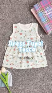 BOBOHO - DRESS ANAK PEREMPUAN LENGAN KUTUNG LOKAL / DRESS BAYI PEREMPUAN MOTIF SQUIRREL GAYA SANTAI