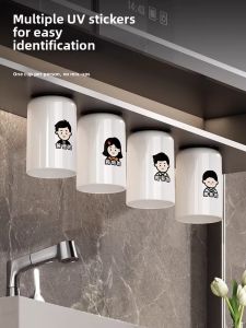 QIAOYANMEI | Magnetic Wall-mounted Drill-free Toothbrush Holder For Family