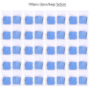 YINHANG | Premium Reusable TENS Unit Replacement Pads Self Adhesive with 2mm Pin Connector Lead Wires Electrode Patches for Pain Relief