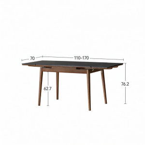 WEISHA | Extendable Folding Wooden Dining Table