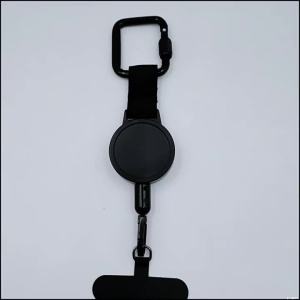 LS | Retractable Anti-Theft Outdoor Phone Lanyard For iPhone 17 18 Universal Smartphone Safety Lanyard Strap With Keychain Anti-lost