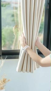 ผ้าม่านทึบแสง ผ้าไข่มุก/เงา ✨กันแสงเกือบ100% หนา ทึบ สไตล์หรูหรา ขึ้นบ้านใหม่ ม่านประตู ผ้าม่านหน้าต่าง *พร้อมส่ง* สั่งวันนี้ส่งพรุ่งนี้