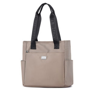 Waterproof Oxford Cloth Ladies Handbag Large Capacity Commuter Bag Shoulder Bag Urban Simple Style Casual Leisure Bag