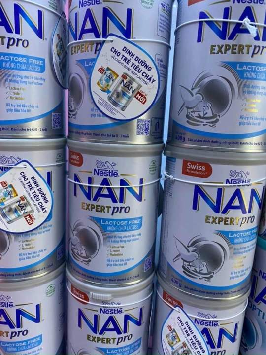 Sữa Nan Expert Pro free lactose dành cho trẻ tiêu chảy ,bất dung nạp lactose.