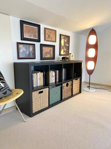 Black Plaid Solid Wood Office Storage Cabinet Free Combination Childrens Storage Low Bookcase Living Room Display Shelf