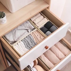 3PCS Set Home Foldable Underwear Organizer Storage Box Socks Panty Bra Closet Organizer Box