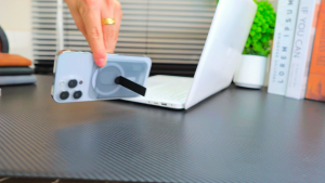 SENSE Magnetic Wallet Slide Card Pocket with Bracket Banknotes Holder Ultra-Thin for All Phones