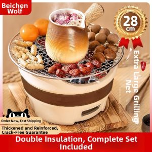 BEIANLANG | Tea Brewing & Barbecue Charcoal Heater Terracotta Stove Kit