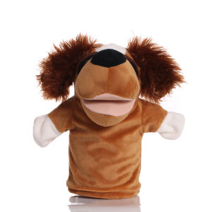 1pcs 22-25cm Cartoon Animals Hand Puppet Toys Cartoon Tiger Elephant Dog Plush Toys Doll Plush Stuffed Girl Boy Gifts