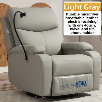 YOULANSEN | Swivel Recliner with Massage Function and Phone Stand