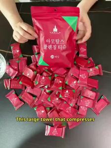 Korean CASTLE Compressed Towels  Face Towels Candy Mini Travel Portable Face & Hand Towel Thickened and Enlarged