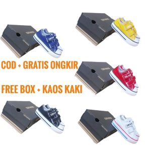 Sepatu Anak Converse001 Star Classic Velcro 18-35 Usia Anak TK SD Laki laki dan Perempuan Sepatu Baby