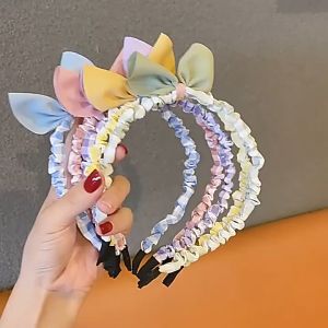 Bayar Di Tempat - Hairband Kerut Pita Lucu / Bando Scrunchie Korean Style / Cutie Korean Headband