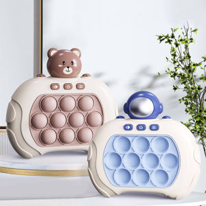 【Ready Stock】Quick Push Game Pop It Electronic Speed Educational Toys Bubble Fidget Toy Kids Machine
