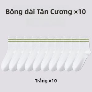 Tất thể thao MiiOW nữ làm bằng vải cotton mỏng chống mùi