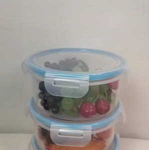 กล่องเก็บอาหาร กล่องถนอมอาหาร แพ็ค 12ชิ้น ป้องกันรั่วซึม กล่องใส่อาหารเข้าไมโครเวฟได้ ทนอุณหภูมิ