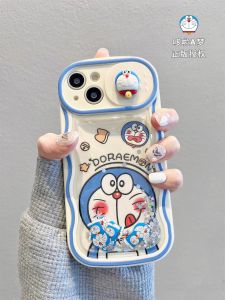 Full Coverage iPhone 15 Phone Case Fun Doraemon Cartoon Sandfall Cute Protective Shell Apple 14Promax 13FlowingSand 14Pro 12Interest 11Cartoon Lovely 15Pro Anti-Fall